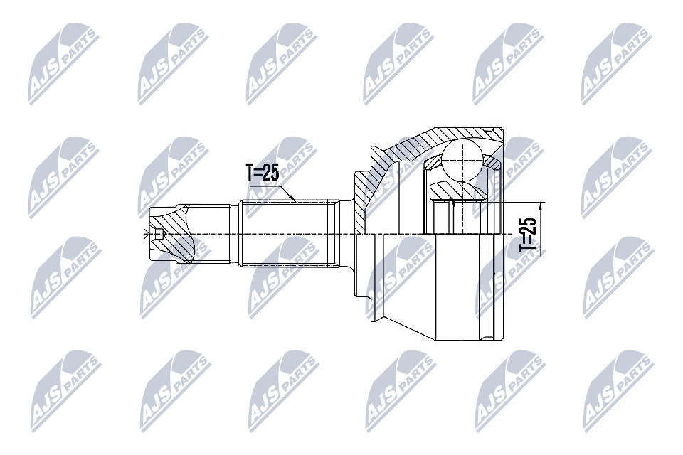 NPZ-FT-056 NTY Joint Kit, drive shaft for ABARTH,ALFA ROMEO,FIAT,LANCIA,OPEL,VAU