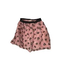 Girls Pink Satin Skirt w/ Tulle Overlay w/ Rose Sequens by Cat  Jack - Size 7/8