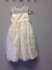 GIRL'S CINDERELLA CREAM DRESSY DRESS SIZE 4 GORGEOUS
