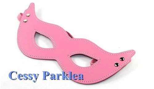 Black Red Pink Faux Leather Eyemask Bat Cat Woman Halloween Masquerade Ball Mask - Image 2 of 4