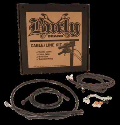 Burly Black 13in Handlebar Controls Kit for Harley Tri Glide Ultra 21-22