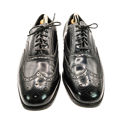 Florsheim Herren Schwarz Leder Budapester Oxford Brogue Elegant Schuhe Größe 9,5 Schwarz
