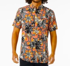 RIP CURL BARREL KILLA Men's S/S Shirt - Coral - XL - NWT