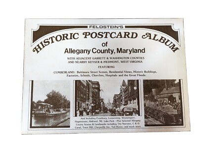 Allegany County Maryland HISTORIC POSTCARD ALBUM COLLECTORS Book Feldstein's