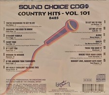 SC8485 COUNTRY HITS NEW IN PLASTIC SOUND CHOICE KARAOKE CDG LOT WA