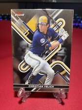 2022 Topps Finest Christian Yelich Card #66 Milwaukee Brewers A154