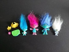 TROLLS 2015 Lot Of 4 Dreamworks Poppy Branch Guy Diamond Figurines Glitter