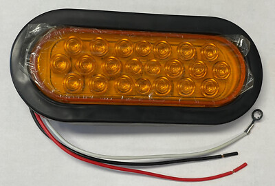 2x- 6 Oval 24 LED Recessed Amber Strobe Light Waterproof Strobe Towing DOT/SAE - Foto 10