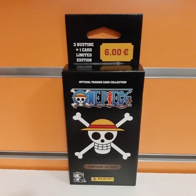PANINI Figurine One Piece 25th (Ecoblister 3 Buste+1 Card Lim.) NUOVO SIGILLATO