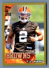 2010 Topps T.J. WARD RC GOLD /2010 #245 Cleveland Browns Denver Broncos