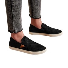 Olukai Pehuea Slip On Sneakers Women's Size 9 Round Toe Mesh Comfort Shoes Black