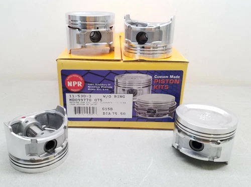 11-530-3 NPR Piston Kit 0.75 Fits 1.5L 90CID 1468CC SOHC 4CYL 75.500MM G4DJ 4G15