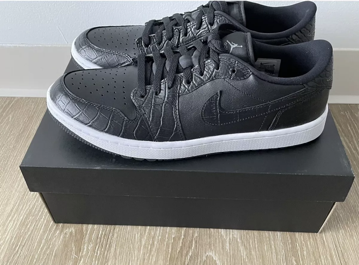 🔥Nike Air Jordan 1 Low G Golf Black Croc DS Brand New 12.5🔥 | eBay