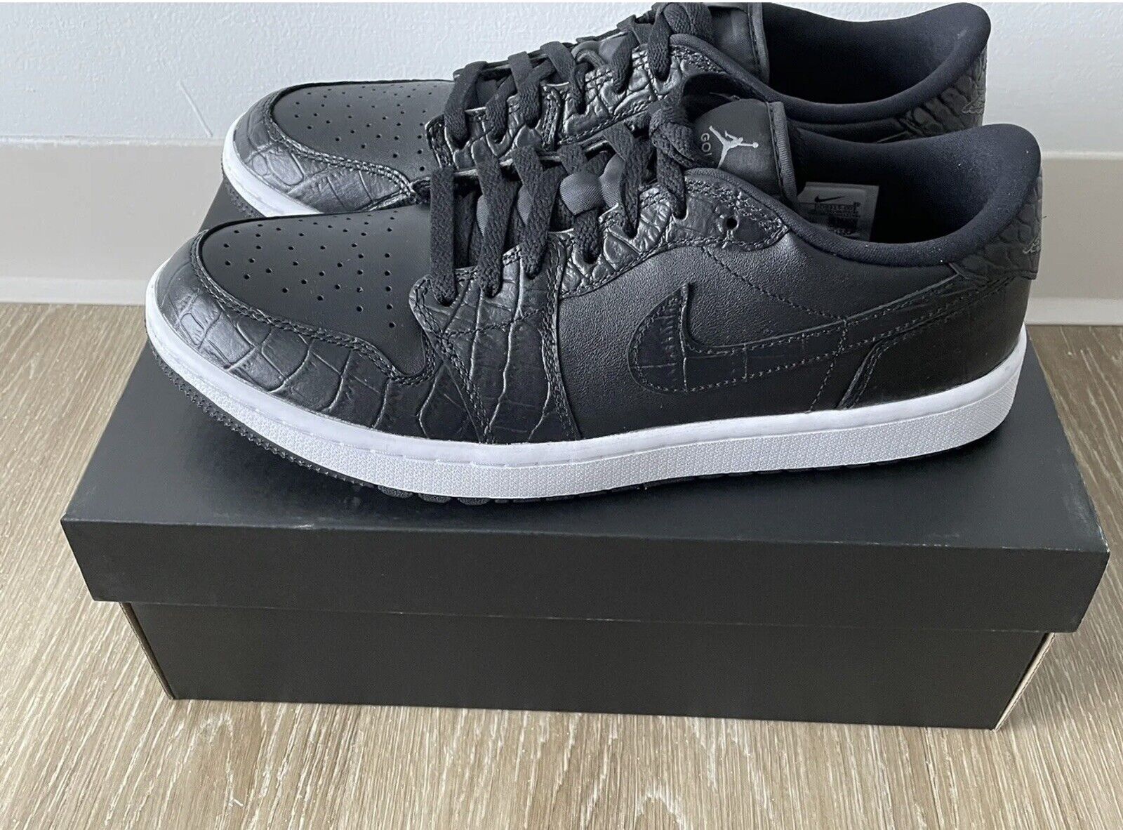 【新品未使用】JORDAN 1 LOW G Black Crocodile