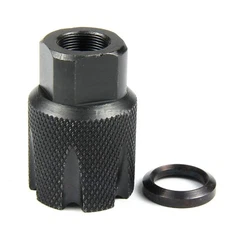 Compact Low Concussion 1/2x36 Muzzle Brake Compensator 9MM