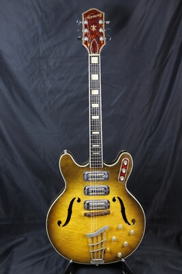 1960's Harmony H75 USA Made Vintage Maple Hollow-Body w/DeArmonds & HSC