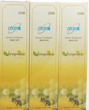 ATOMY Toothpaste Oral Care Sealed, Propolis, Natural Green Tea Extract [3 Pcs]