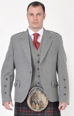 light grey kilt jacket