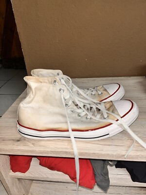 Converse Chucks Weiß High Gr. 43 Gebrauchter Zustand All Star Chuck Tailor