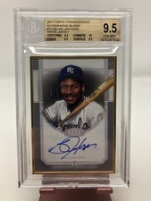 2017 TOPPS TRANSCENDENT AUTO SILVER BO JACKSON WHITE JERSEY 07/15 BGS 9.5/10