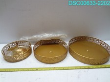 3 Tier Serving Trays w Handles Gold Cake Stands Cupcake Stand Holder 38B118NB