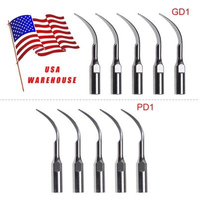 10 Dental Perio Tips GD1 & PD1 Fit Satelec DTE Ultrasonic Piezo Scaler USA