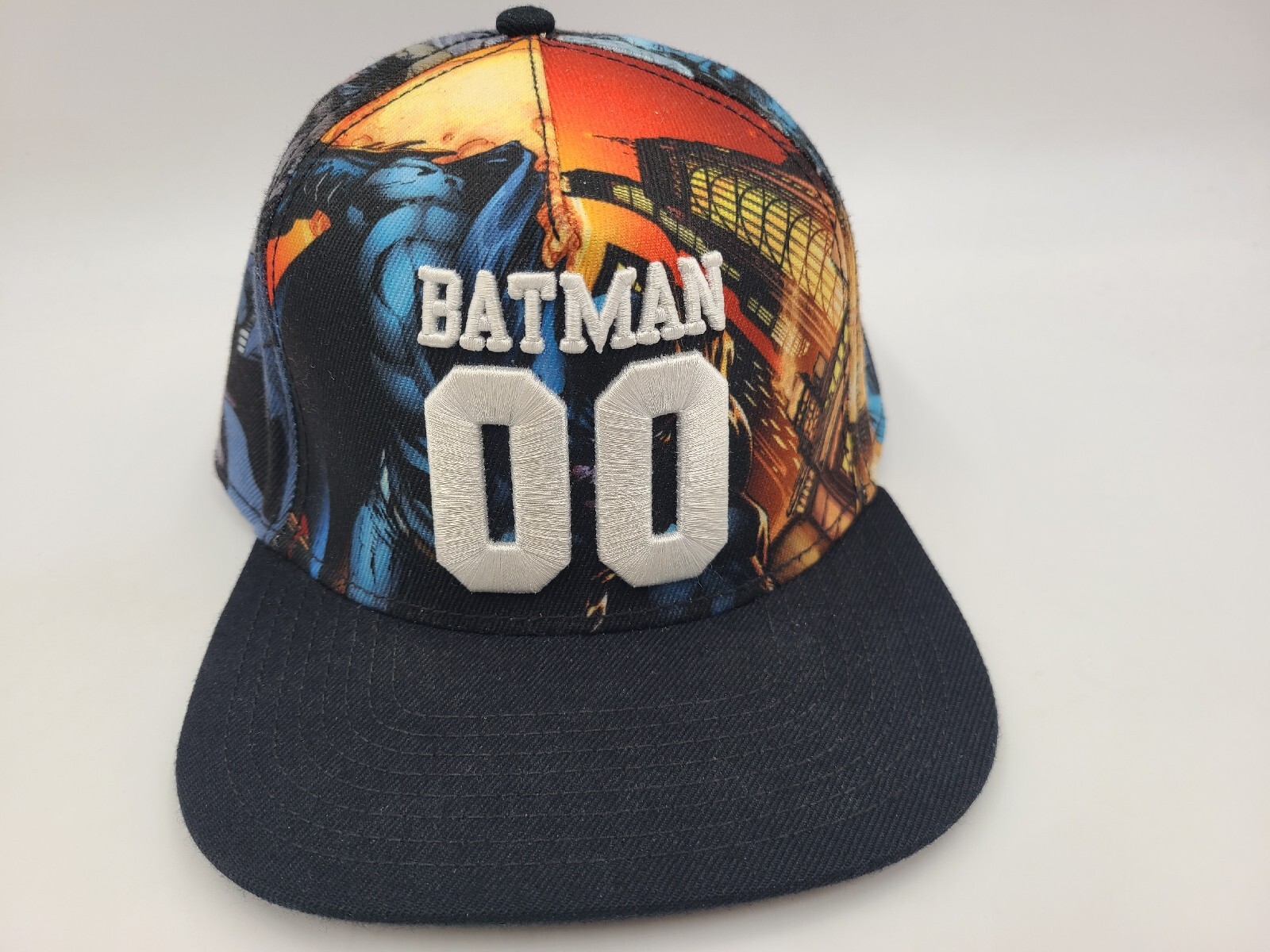 Batman 00 DC Comics Sublimation Snapback Hat Cap Flat Bill Adult Men Women Black