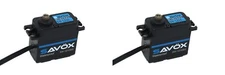 2 PACK Savox SW-1210SG BE  Waterproof Coreless Steel Gear Digital Servo BLACK