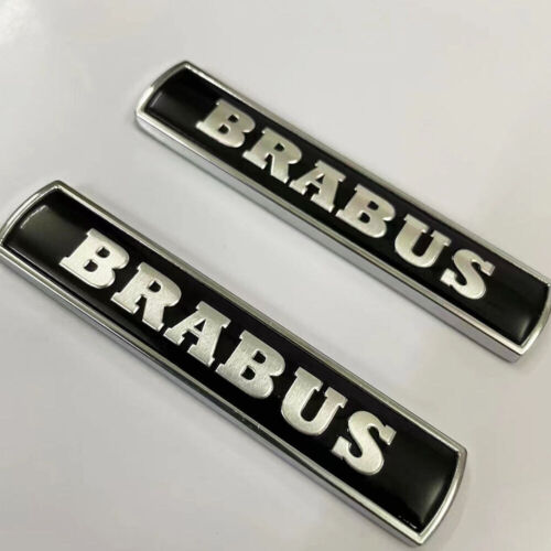 2PC accessories fenders badge emblems stickers for Mercedes Benz BRABUS - - Picture 1 of 4
