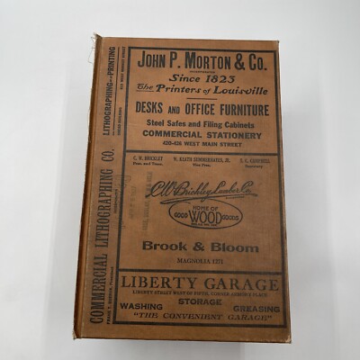 Caron s Louisville Kentucky Telephone Directory 1927 Ads Massive Book Genealogy