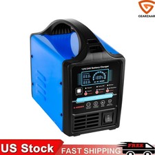 12V 24V Car Battery Charger Heavy Duty, 0-15A Automatic Battery Charger 12V
