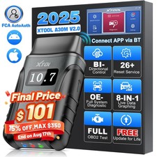 XTOOL A30M Auto Bluetooth OBD2 Scanner Bidire...