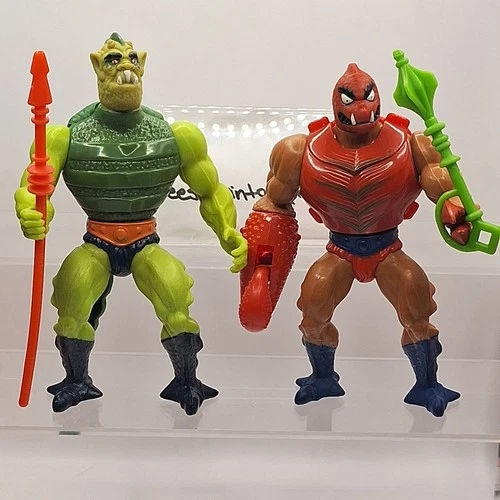 Vtg CLAWFUL & WHIPLASH Motu Masters Of The Universe He-Man Action Figures 11-3