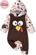 Baby Halloween Outfit First Halloween Hooded Romper One-Piece Jumpsuit for Toddl