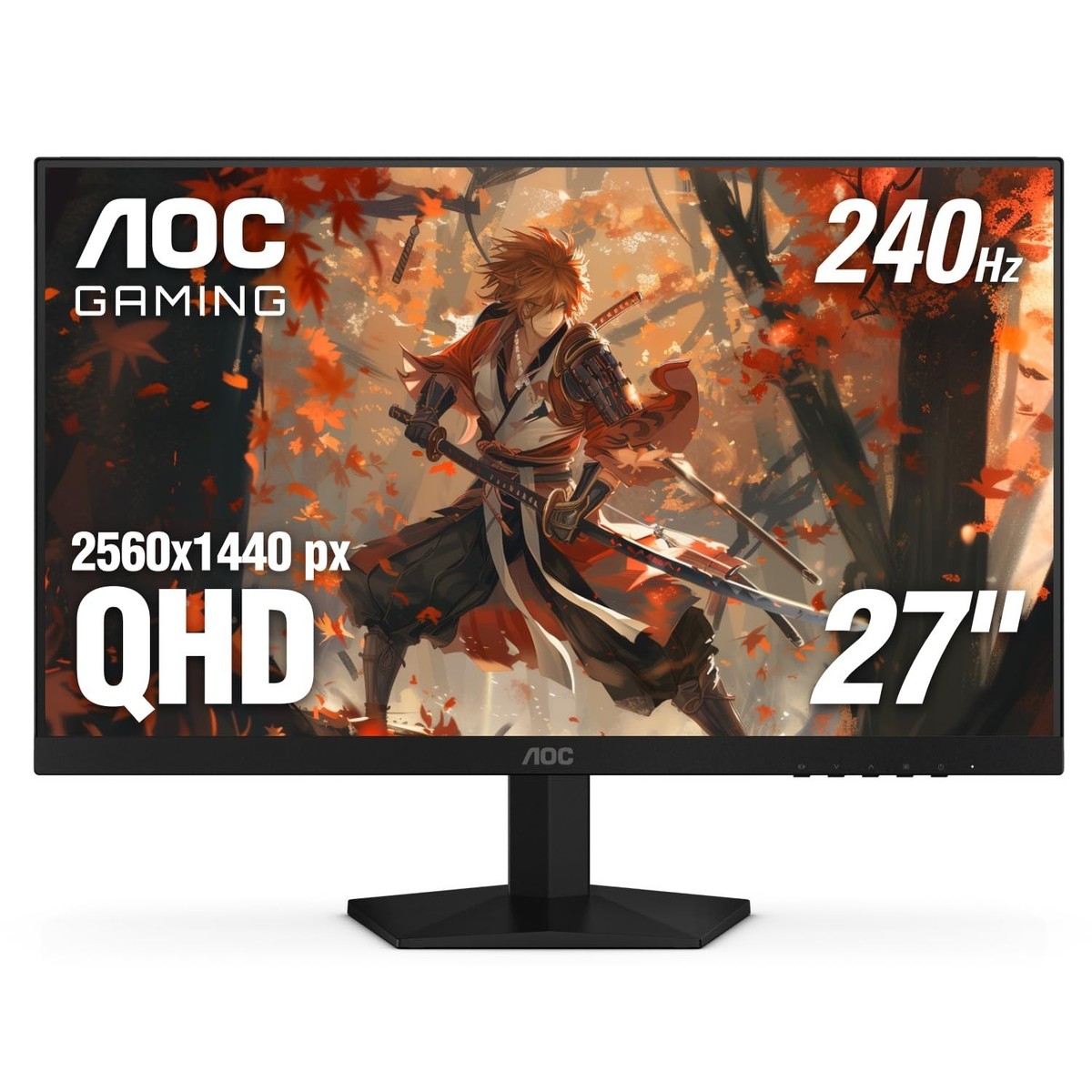 AOC 240Hz モニター AOC 27 Inch QHD Gaming Monitor 240Hz 0.3ms, Overclock 260Hz, IPS