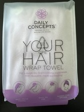 NEW Daily Concepts Your Hair Wrap Towel Anti-Frizz Hands Free Drying in Pink
