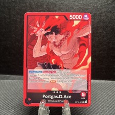Portgas D. Ace L OP16-001 English ONE PIECE CCG The Time of Battle Red
