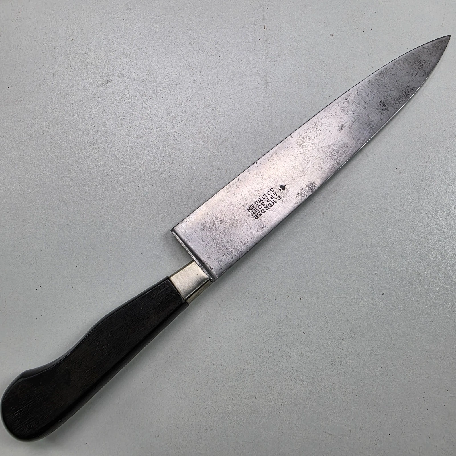 Vintage Friedr F. Herder ABR. SOHN Solingen Germany Chef Kitchen Knife #K647
Opens in a new window o