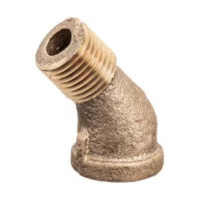 45 Degrees  Street Elbow Brass Brass Class 125 Pipe Fittings, 1 1/4 In Female