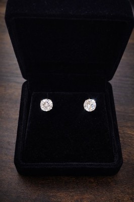 5AAA 6mm Grade Stud Dennis Hawan Earrings