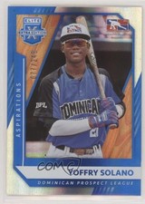 2021 Panini Elite Extra Edition Aspirations Blue 77/249 Yoffry Solano #189 3d5