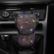 Bling Bling Auto Shift Gear Cover, Luster Crystal Car Knob Gear Stick Protect...