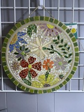16  Round Wall Mosaic Made With Stained Glass