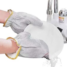 Dishwashing Gloves Waterproof Pot Washing Kitchen Cleaning Gloves Rag Metal Wire