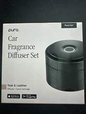Pura Car Smart Fragrance Diffuser Teak & Leather New In Box