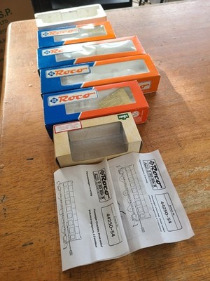 5 x Roco Kartons (leer) 44223/44252/ 44254/ plus zwei weitere 2x Anleitung 44250-54