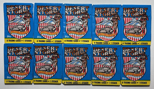 Topps 1991 Desert Storm Victory Series Unopened Trading Card Wax Pack Sealed - Picture 1 of 4