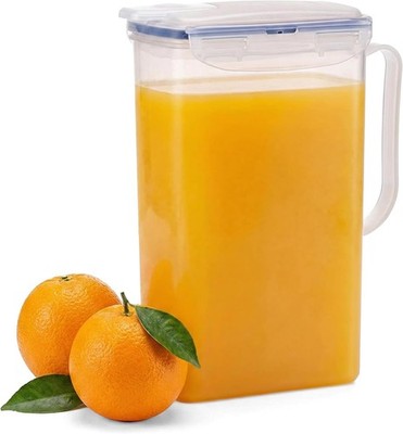 LocknLock Aqua Fridge Door Water Jug with Handle BPA Free Plastic Pitcher with