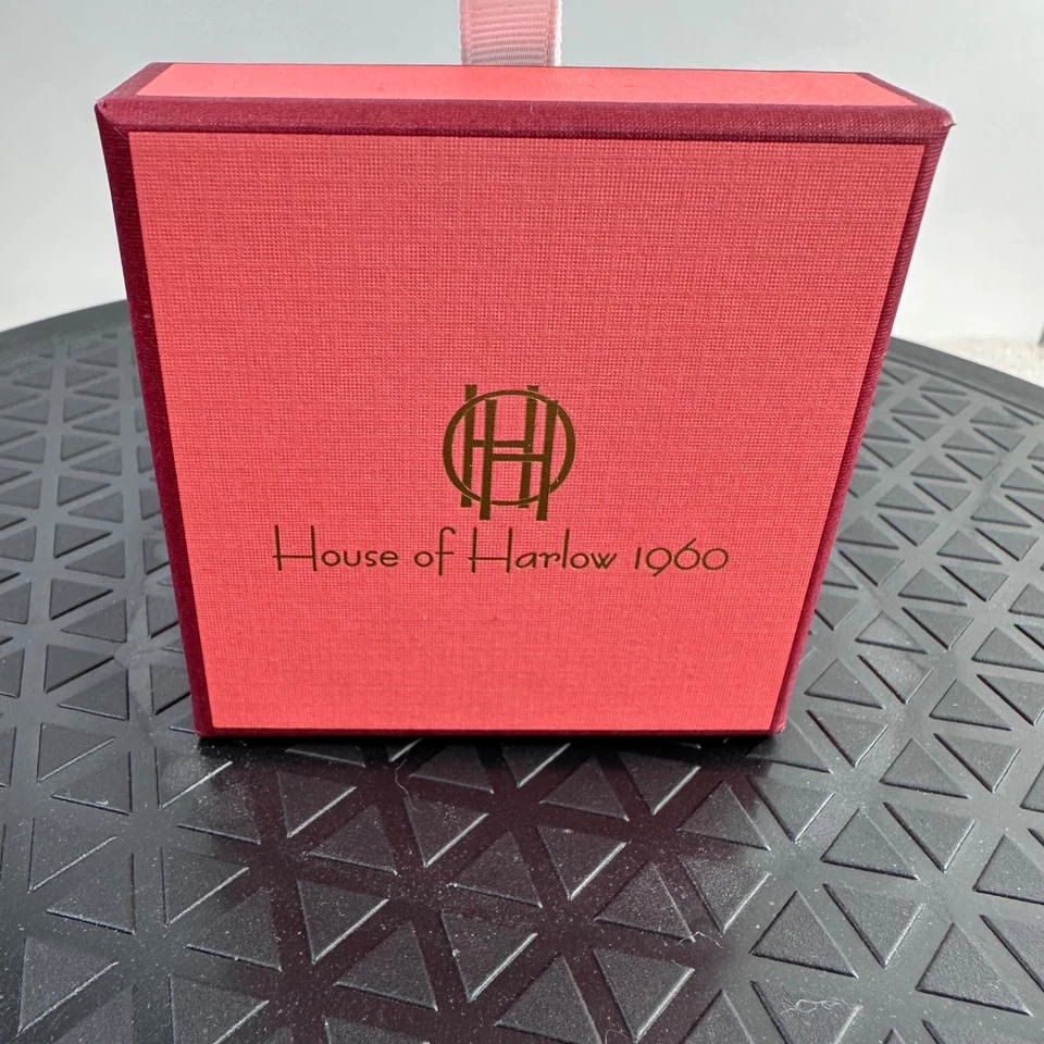 Pendientes de aro House of Harlow 1960 latón dos tonos oro plata plomo níquel sin plomo Foto 3 de 4