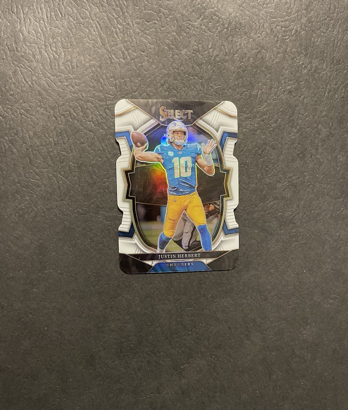2022 Select Justin Herbert Concourse Level White Die-Cut 23/99 #14